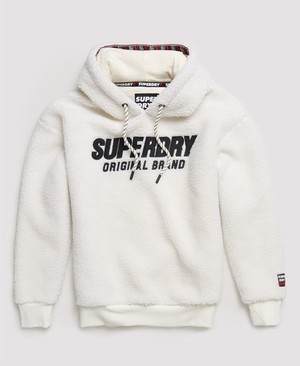 Superdry Kayla Sherpa Női Kapucnis Pulóver Fehér | YXEIA1470